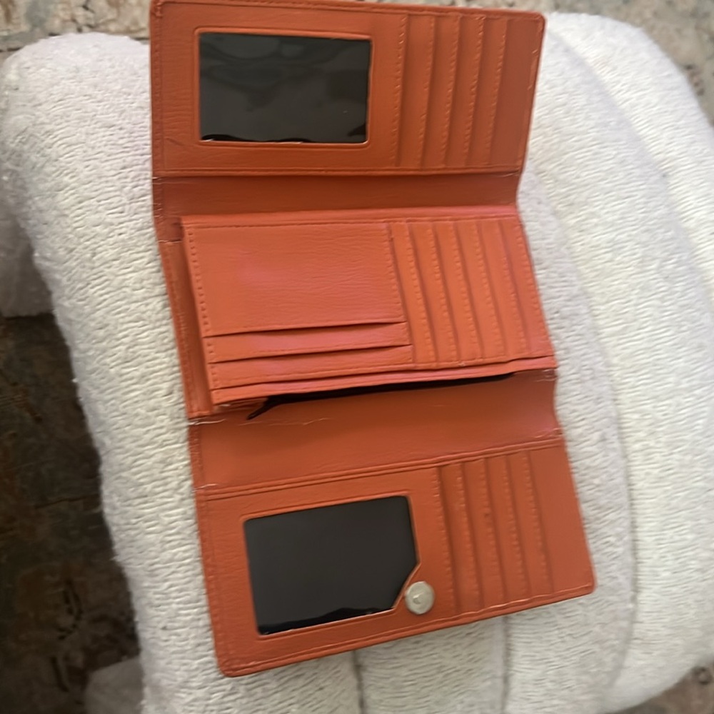 Michael Kors Orange Wallet - Picture 2 of 3